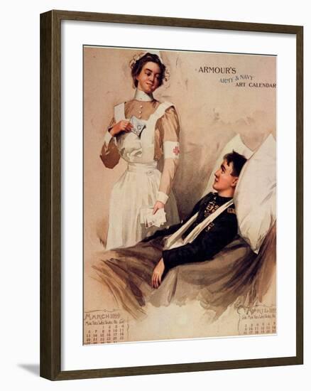 Nurse: Calendar, 1899-null-Framed Giclee Print