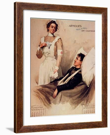 Nurse: Calendar, 1899-null-Framed Giclee Print