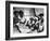 Nurse/Midwife Maude Callen Holds Baby and Teaches Class in Midwifery How to Look for Abnormalities-W^ Eugene Smith-Framed Photographic Print