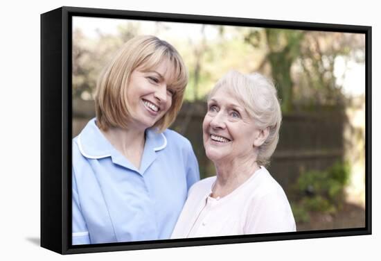 Nurse on a Home Visit-Science Photo Library-Framed Premier Image Canvas