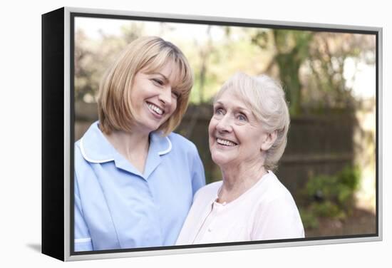 Nurse on a Home Visit-Science Photo Library-Framed Premier Image Canvas