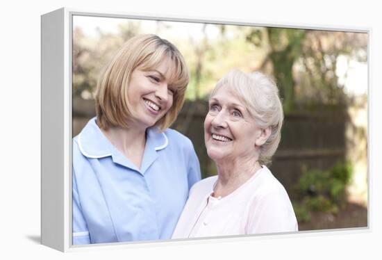 Nurse on a Home Visit-Science Photo Library-Framed Premier Image Canvas