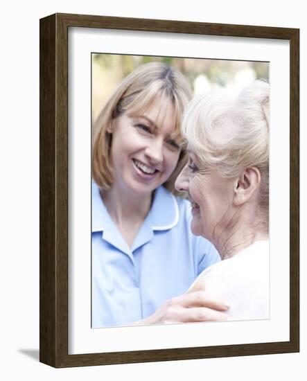 Nurse on a Home Visit-Science Photo Library-Framed Photographic Print