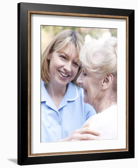 Nurse on a Home Visit-Science Photo Library-Framed Photographic Print