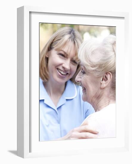 Nurse on a Home Visit-Science Photo Library-Framed Photographic Print