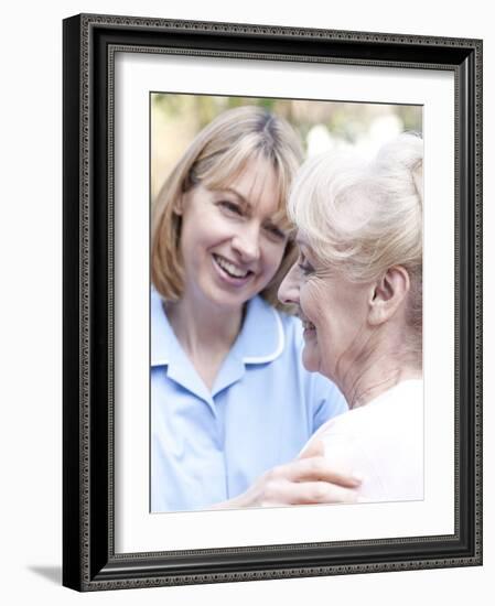 Nurse on a Home Visit-Science Photo Library-Framed Photographic Print