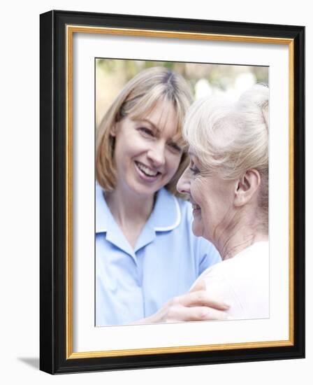 Nurse on a Home Visit-Science Photo Library-Framed Photographic Print