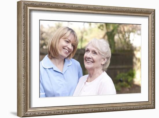 Nurse on a Home Visit-Science Photo Library-Framed Photographic Print