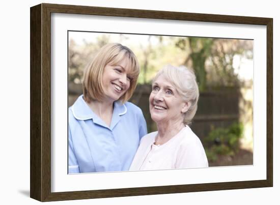 Nurse on a Home Visit-Science Photo Library-Framed Photographic Print