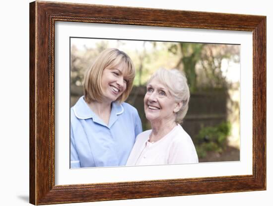 Nurse on a Home Visit-Science Photo Library-Framed Photographic Print