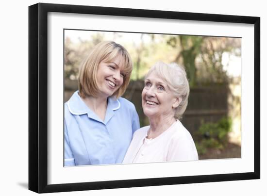 Nurse on a Home Visit-Science Photo Library-Framed Photographic Print