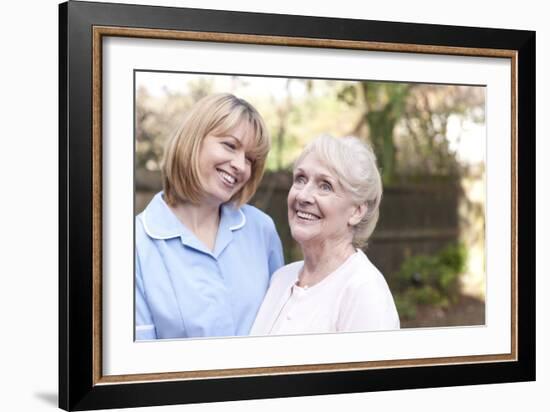 Nurse on a Home Visit-Science Photo Library-Framed Photographic Print