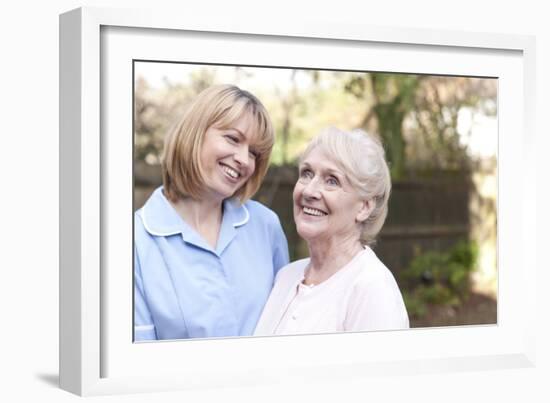 Nurse on a Home Visit-Science Photo Library-Framed Photographic Print