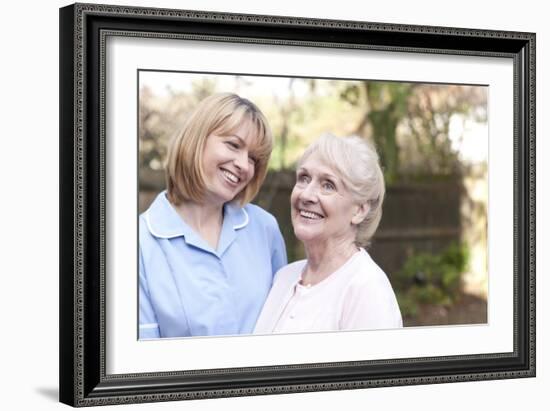 Nurse on a Home Visit-Science Photo Library-Framed Photographic Print