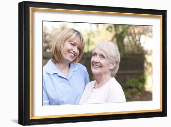 Nurse on a Home Visit-Science Photo Library-Framed Photographic Print