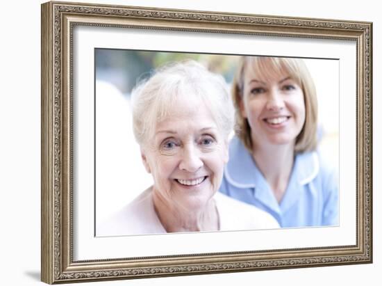 Nurse on a Home Visit-Science Photo Library-Framed Photographic Print