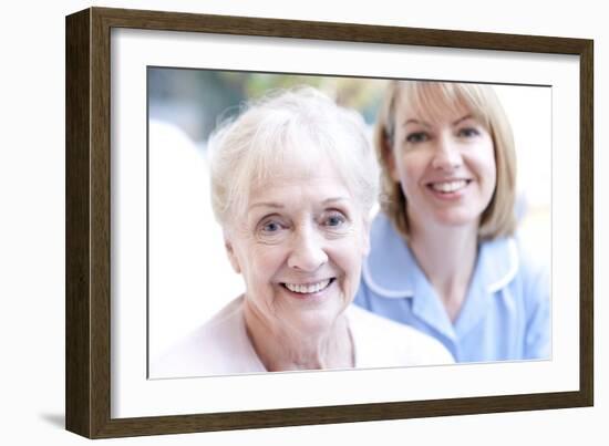 Nurse on a Home Visit-Science Photo Library-Framed Photographic Print