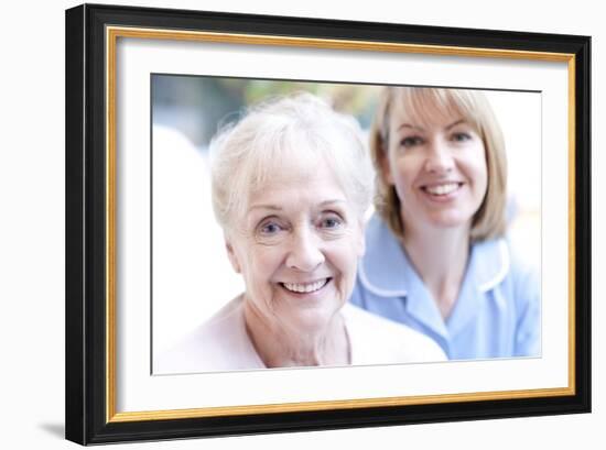 Nurse on a Home Visit-Science Photo Library-Framed Photographic Print