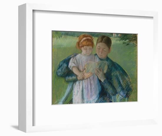 Nurse Reading to a Little Girl, 1895-Mary Stevenson Cassatt-Framed Giclee Print