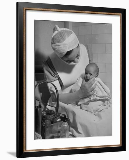 Nurse with Premature Baby-Hansel Mieth-Framed Premium Photographic Print