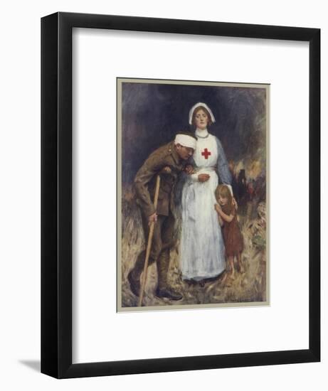 Nurse with Wounded-null-Framed Photographic Print