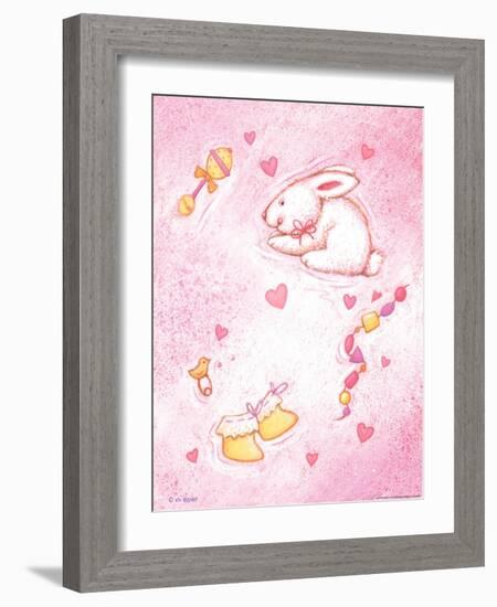 Nursery 1 Bunny-Viv Eisner-Framed Art Print