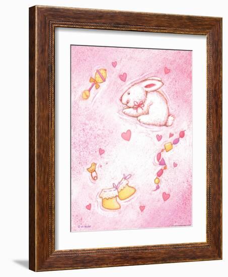 Nursery 1 Bunny-Viv Eisner-Framed Art Print