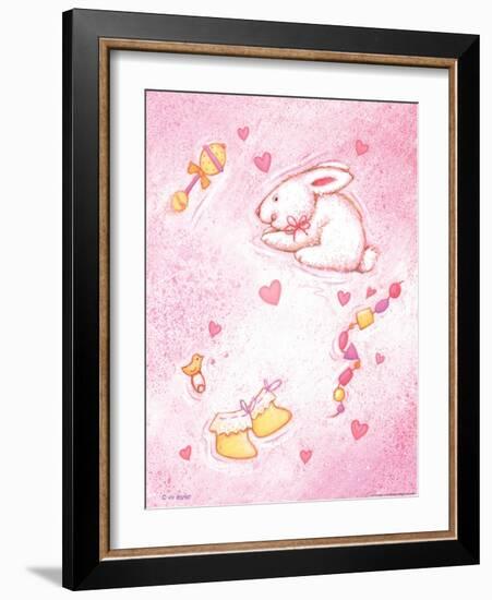 Nursery 1 Bunny-Viv Eisner-Framed Art Print