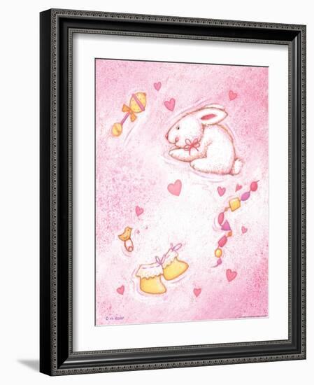 Nursery 1 Bunny-Viv Eisner-Framed Art Print