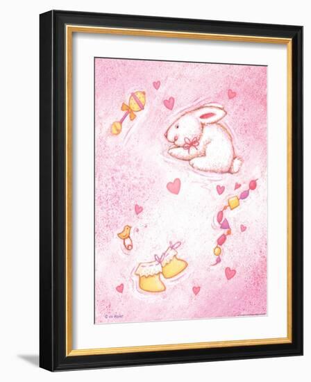 Nursery 1 Bunny-Viv Eisner-Framed Art Print