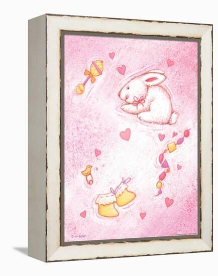 Nursery 1 Bunny-Viv Eisner-Framed Stretched Canvas
