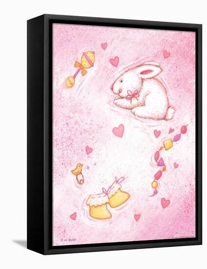 Nursery 1 Bunny-Viv Eisner-Framed Stretched Canvas