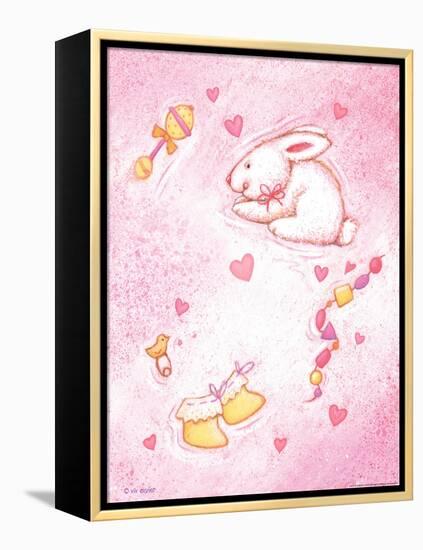 Nursery 1 Bunny-Viv Eisner-Framed Stretched Canvas