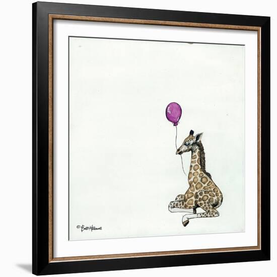 Nursery Giraffe-Britt Hallowell-Framed Art Print