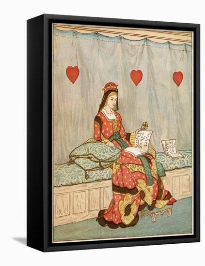 Nursery, Rhyme, the Queen of Hearts, Caldecott, 1 of 8-Randolph Caldecott-Framed Stretched Canvas