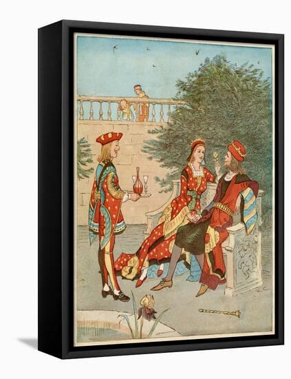 Nursery, Rhyme, the Queen of Hearts, Caldecott, 2 of 8-Randolph Caldecott-Framed Stretched Canvas