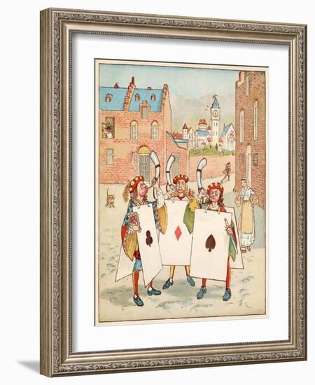 Nursery, Rhyme, the Queen of Hearts, Caldecott, 4 of 8-Randolph Caldecott-Framed Art Print