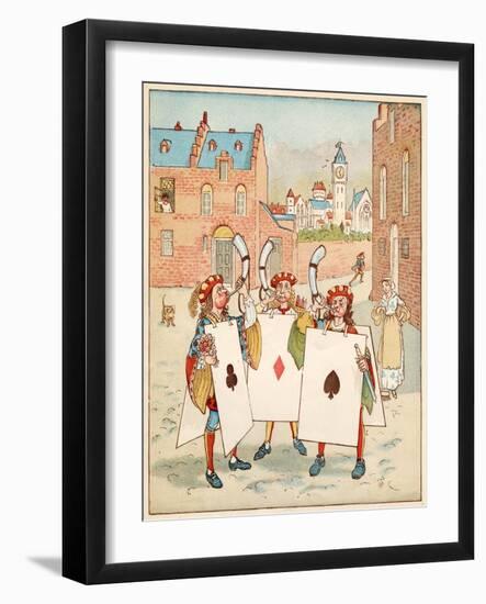 Nursery, Rhyme, the Queen of Hearts, Caldecott, 4 of 8-Randolph Caldecott-Framed Art Print