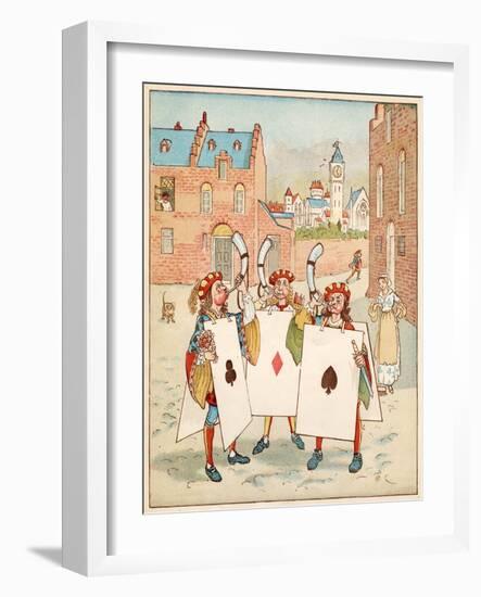 Nursery, Rhyme, the Queen of Hearts, Caldecott, 4 of 8-Randolph Caldecott-Framed Art Print