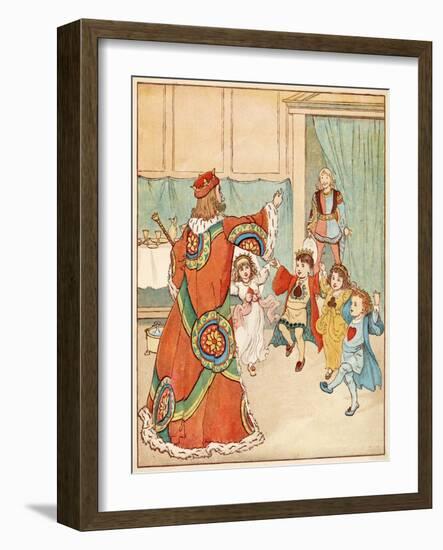 Nursery, Rhyme, the Queen of Hearts, Caldecott, 5 of 8-Randolph Caldecott-Framed Art Print