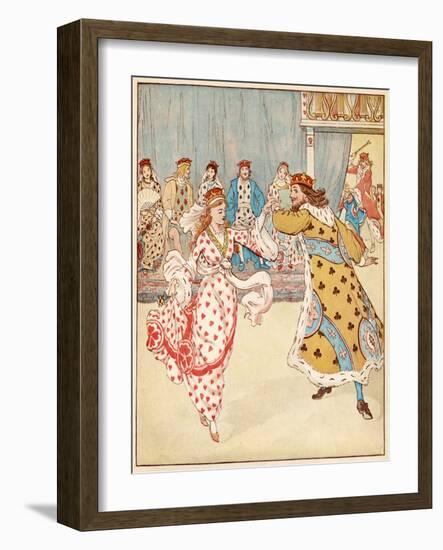 Nursery, Rhyme, the Queen of Hearts, Caldecott, 6 of 8-Randolph Caldecott-Framed Art Print