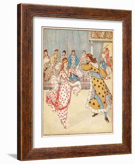 Nursery, Rhyme, the Queen of Hearts, Caldecott, 6 of 8-Randolph Caldecott-Framed Art Print