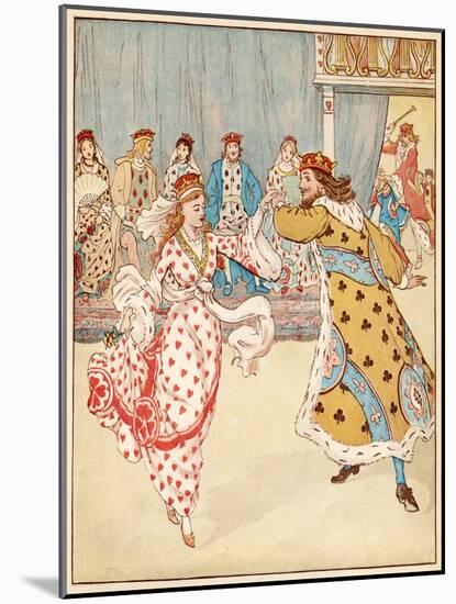 Nursery, Rhyme, the Queen of Hearts, Caldecott, 6 of 8-Randolph Caldecott-Mounted Art Print