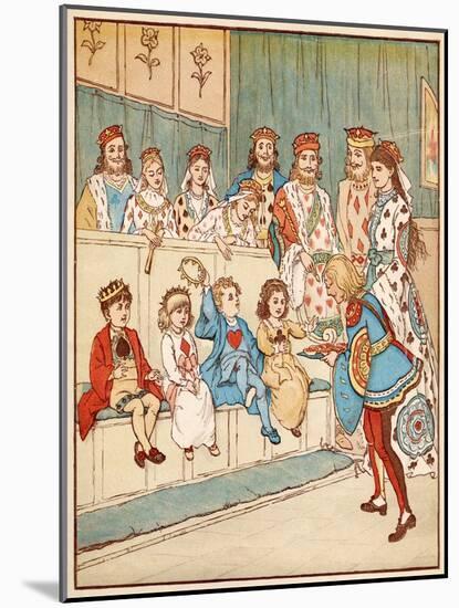 Nursery, Rhyme, the Queen of Hearts, Caldecott, 7 of 8-Randolph Caldecott-Mounted Art Print