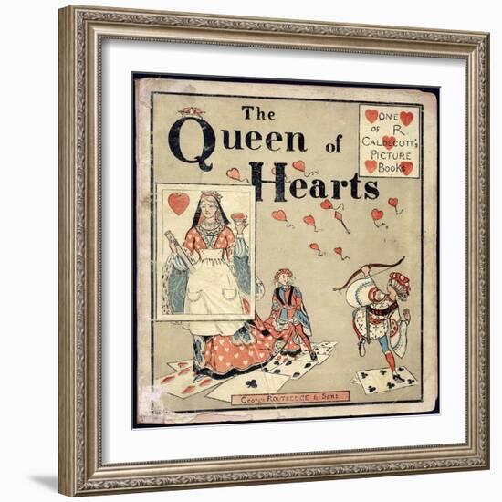 Nursery, Rhyme, the Queen of Hearts, Caldecott-Randolph Caldecott-Framed Art Print