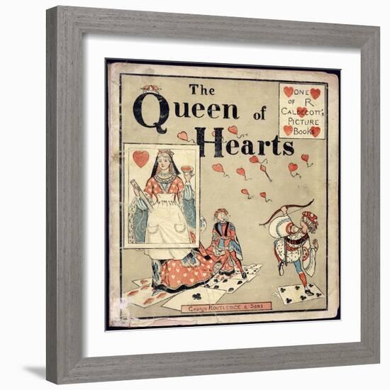 Nursery, Rhyme, the Queen of Hearts, Caldecott-Randolph Caldecott-Framed Art Print