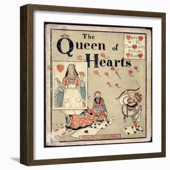 Nursery, Rhyme, the Queen of Hearts, Caldecott-Randolph Caldecott-Framed Art Print