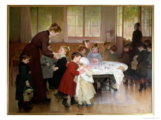 Nursery School 1898 Giclee Print By Jules Jean Geoffroy Art