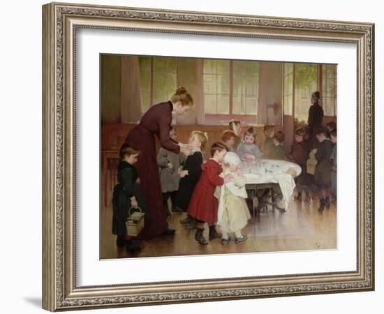 Nursery School, 1898-Jules Jean Geoffroy-Framed Giclee Print