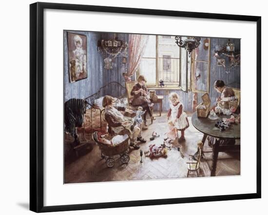 Nursery-Fritz von Uhde-Framed Giclee Print